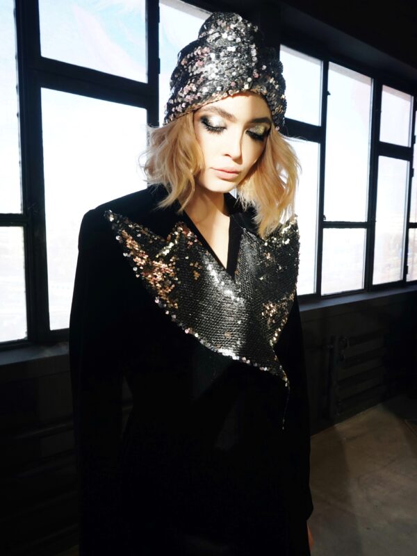 JAGGER SEQUINS TURBAN